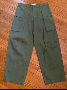 BDG Urban Outfitters Green Military Inspired Herringbone Cargo Pants W32 NWOT